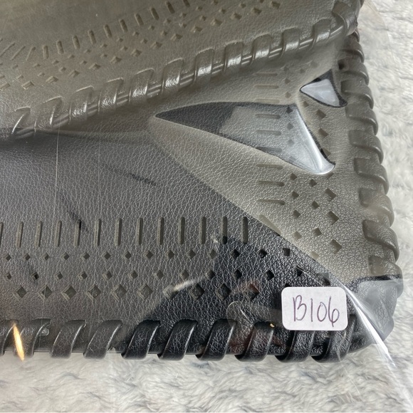 Unbranded Faux Leather Vegan Leather Black Envelope Perforated Clutch Crossbody - Picture 12 of 12